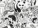 DreamerGO Graffiti Stickers 100 Pieces Black and White Smooth Car Motorcycle Bicycle Skateboard Laptop Luggage Vinyl Sticker