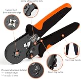 Aongray Ferrule Crimper Plier 0.25-10mm² Self-Adjusting Ratchet Tool view 2