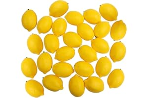 10 Pcs Artificial Mini Lemon Decor Fake Fruit Home Party Festival Decoration Props,Artificial Lemons Simulation Lifelike Smal