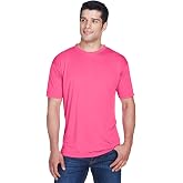 UltraClub Men's Cool &amp; Dry Sport Performance Interlock T-Shirt L HELICONIA