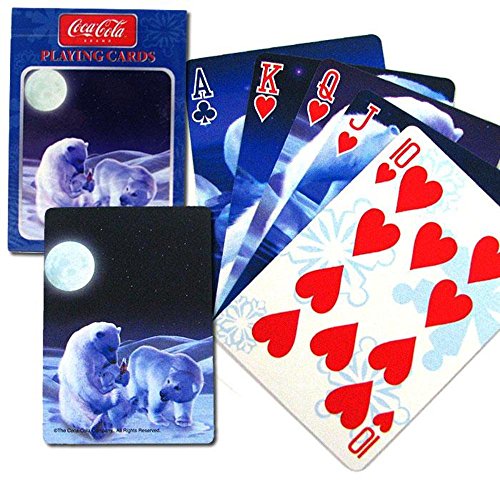 Trademark Poker Coca Cola Winter Polar Bear Playing Cards, Single Deck