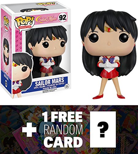 Sailor Mars: Funko POP! x Sailor Moon Vinyl Figure + 1 FREE Sailor Moon Trading Card Bundle (073022)