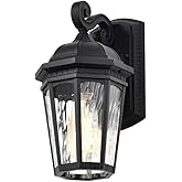 Nuvo 60/5945 East River 1-Light Outdoor Wall Sconce, Matte Black, Small