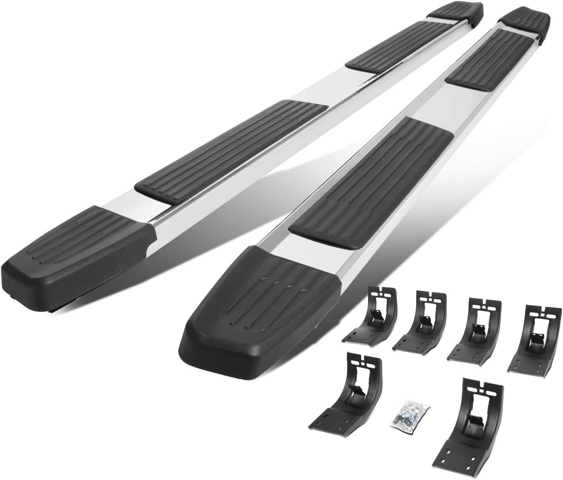 6 Inches Chrome Flat Board Side Step Nerf Bar Running
