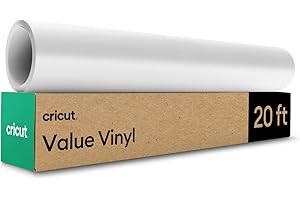 Cricut Value Permanent Vinyl, Matte White (12in x 20ft Roll)