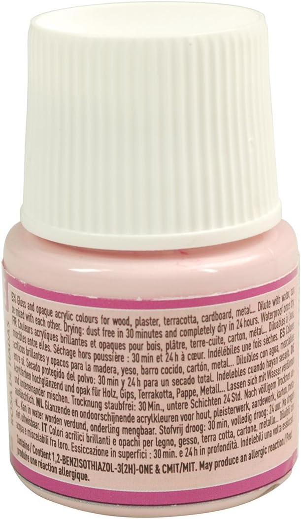 Pebeo Deco Bright Paint, Fairy Pink, 45 ml, Fairy Rose, 45 ml (Pack of 1) - Image 3