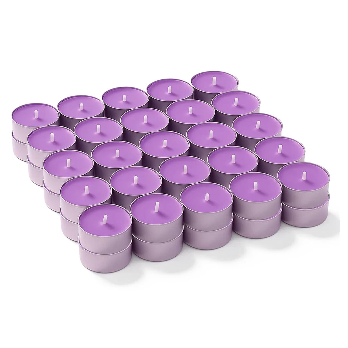 ZOPPER 50 x Tealights Lavender Scented Candles | Multipurpose, Smokeless with Impressive Fragrance | Ideal for Easily Decoration in Parties, Events & More