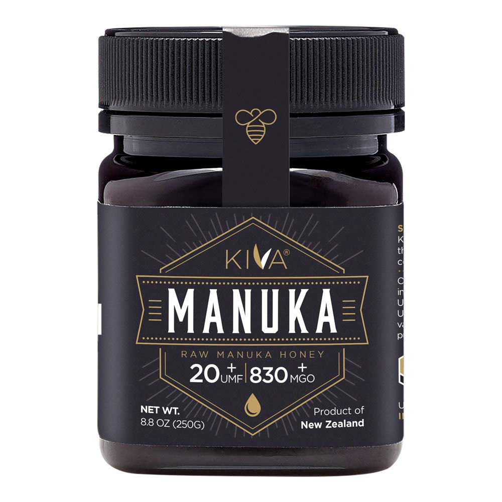 Kiva Raw Manuka Honey, Certified UMF 20+, New Zealand (8.8 oz Bottle