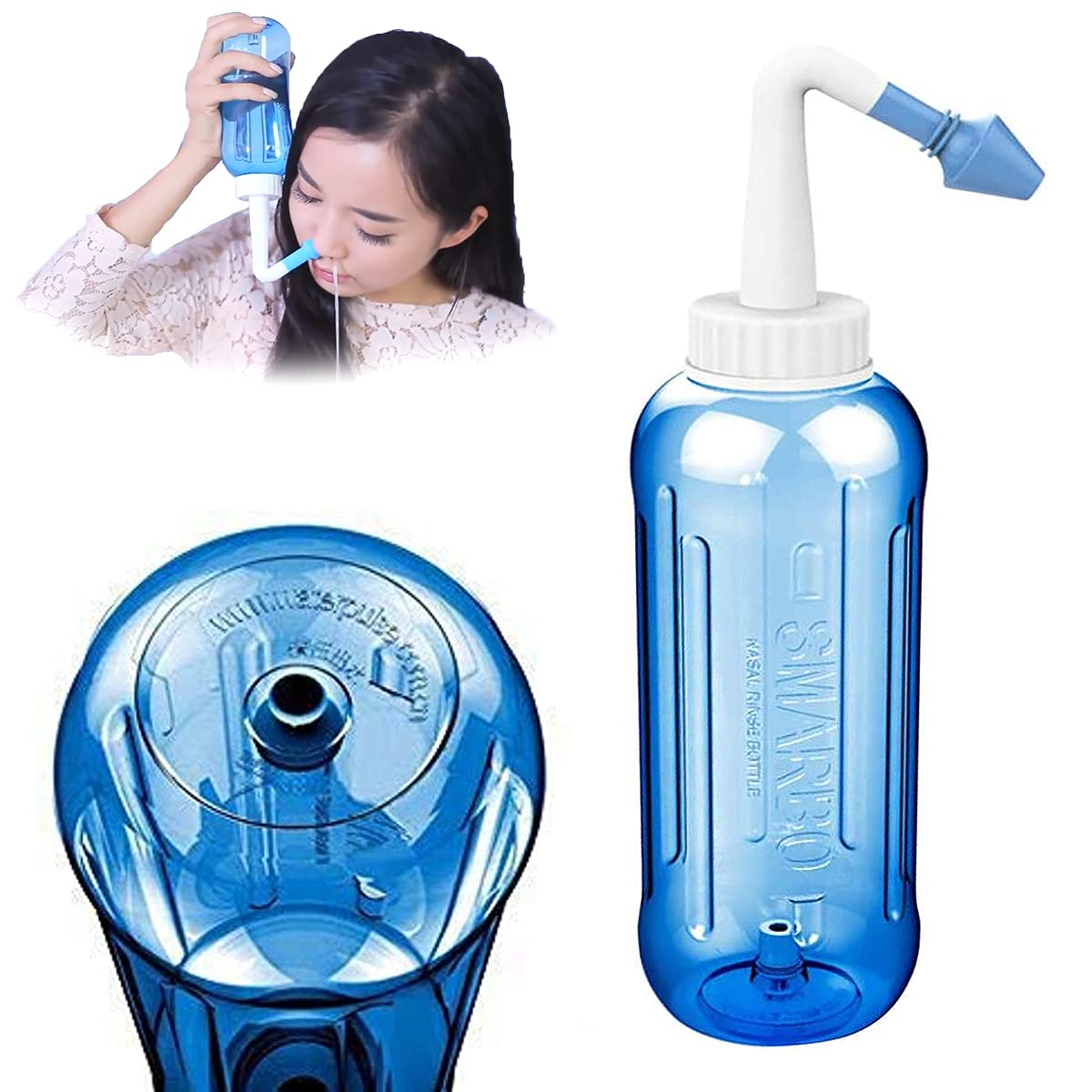 Buy HANNEA 500Ml Neti Pot Nose Wash System With Waterpulse Nose