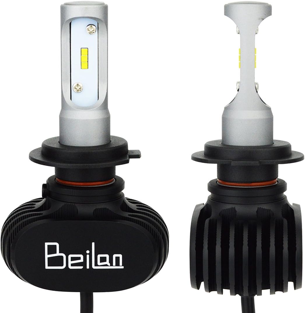 BeiLan H7 LED Headlight Bulbs Kit 8000LM Super Bright 6000K