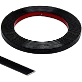 20Ft Peel and Stick Trim, Width 0.39" Waterproof Molding for Walls Edges, Borders, Window Frames, Backsplash Tiles, Flexible and Self Adhesive Trim, Black