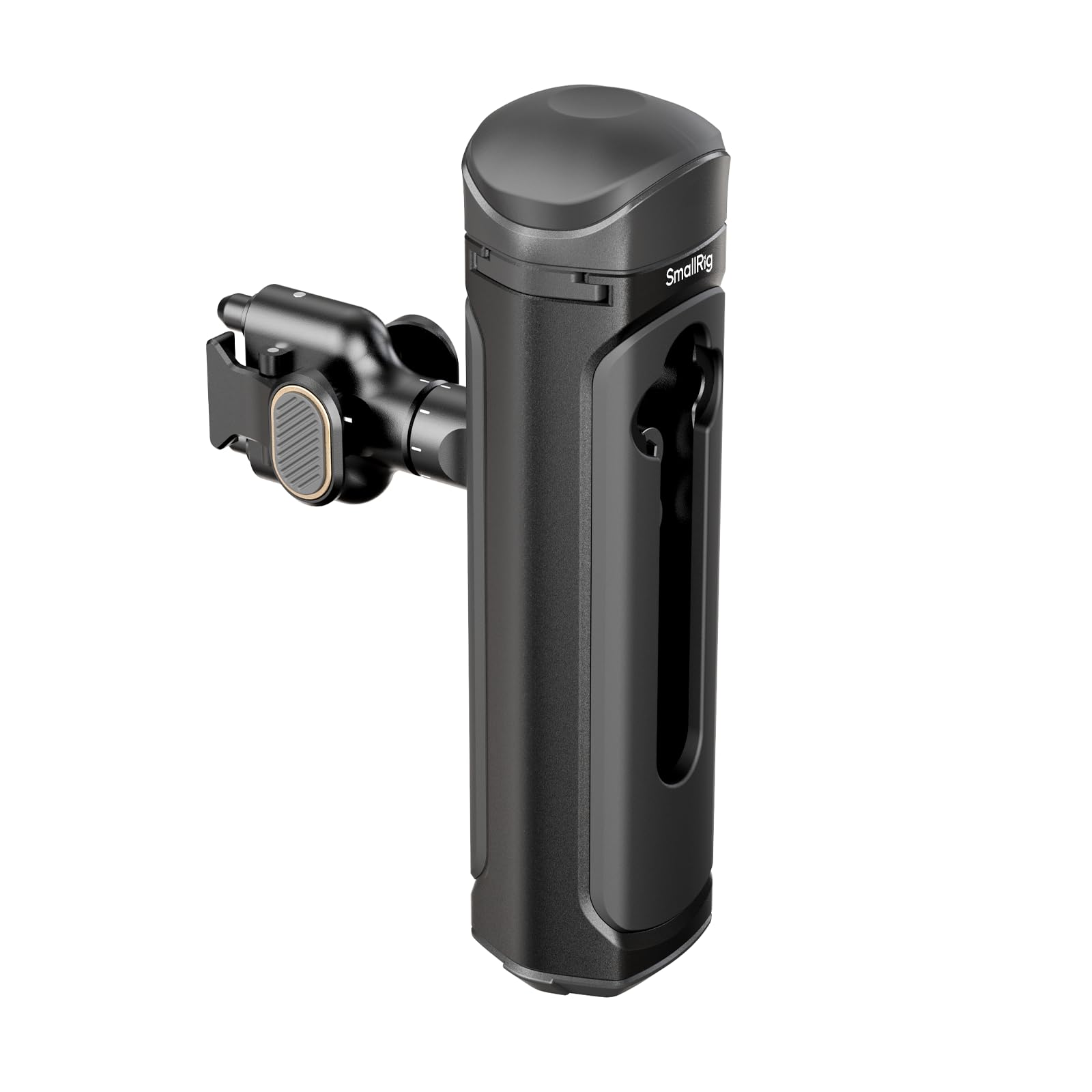 SMALLRIG Rotatable Quick Release Side Handle for SMALLRIG Quick Release Phone Cages, Aluminum Phone Cage Handle Grip with Infinite Rotation, Quick Release Adapter and Built-in Cold Shoe - 4403B