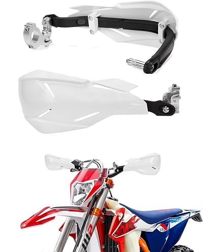 TSWNE Aluminum Inside Hand Brush Guards For Dirt Bikes & ATVs - Blue, Fits Yamaha, Suzuki & Most 7/8" Handlebar
