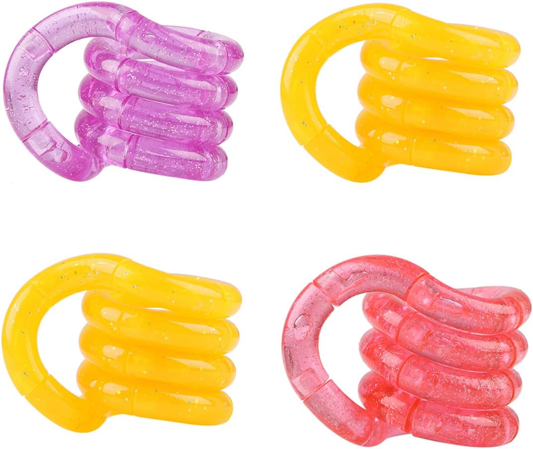 PROACC 4 Pack Fiddle Toys, Popular Fiddle Stress Relive Toys Kit for Kids Adults (Random Colour) (B)