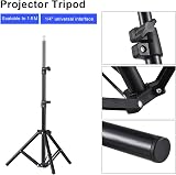 Docooler Portable Projector Tripod Stand Mount 1/4 Inch Height Adjustable LCD view 3