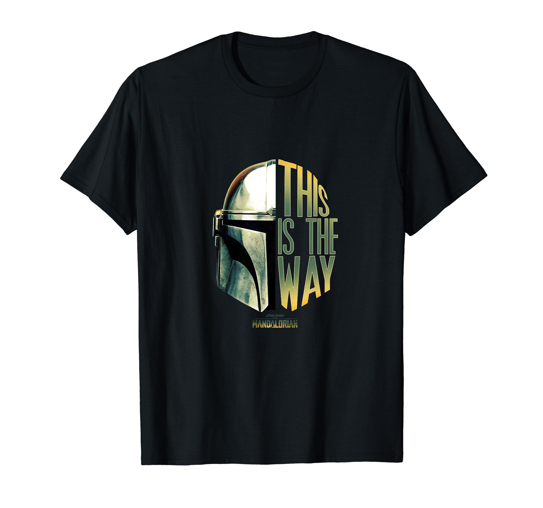 STAR WARS The Mandalorian This Is The Way Helmet Logo Stack T-Shirt