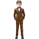 Boys Suits 5 Pieces Slim Fit Blazer Pants Black Blue Outfit Suit for Wedding