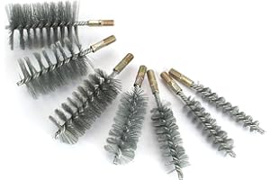 BAISIKY 1Pc 1.2" Round Pipe Tube Cylinder Bores Stainless Steel Wire Brush 32mm