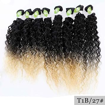 Amazon Com Synthetic Hair Bundles High Temperature Fiber 16