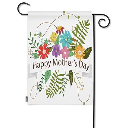 Amazon Com Moslion Floral Garden Flag Happy Mother S Day With