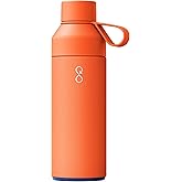 Ocean Bottle Big 34 oz | Stainless Steel Water Bottle | Reusable & Sustainable | Keeps Drinks Cold & Hot | Eco Friendly Gift (Sun Orange)
