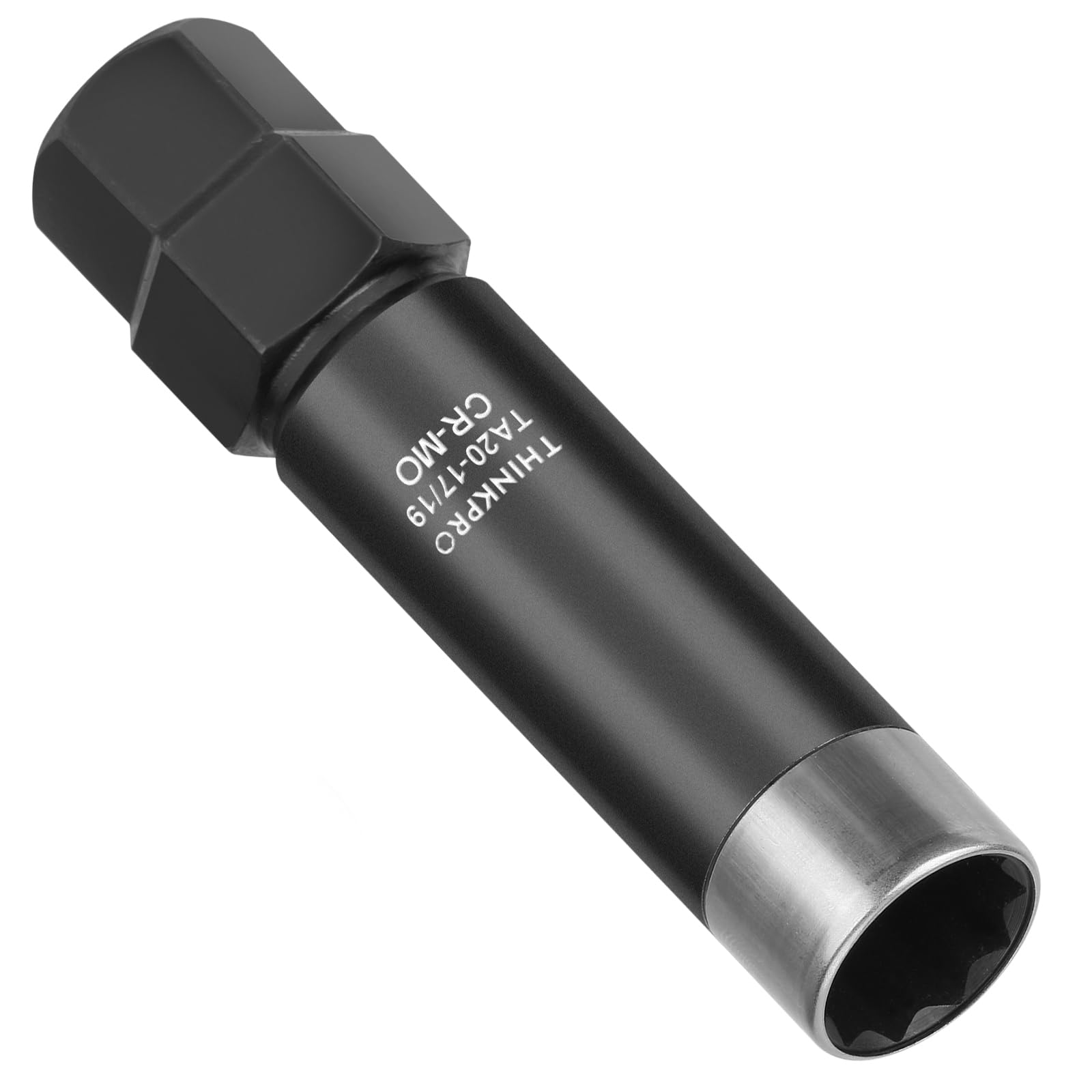 Photo 1 of Thinkpro 10 Spline Lug Nut Socket,TA20 17/19 10 Point Socket, Compatible with Bimecc 10-Spline Lug Nut Key,17MM,19MM Hex Drive Wheel Lock Key