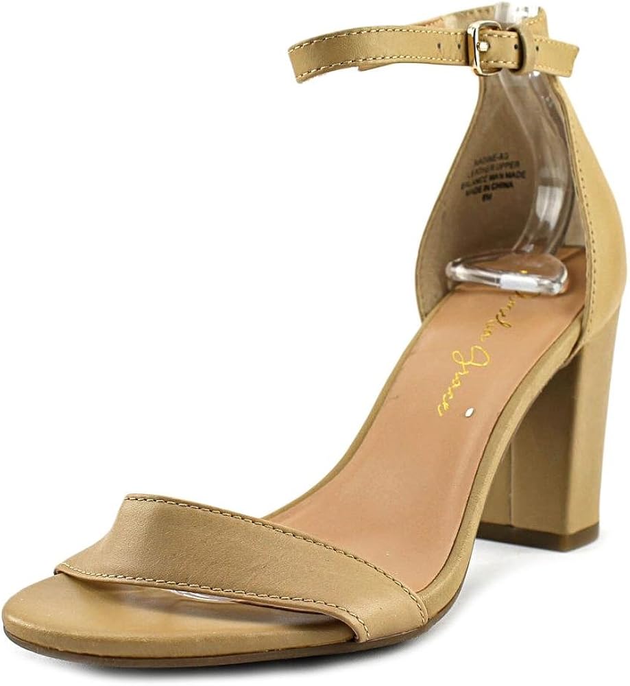 Amelia Grace Nadine OpenToe Leather Slingback