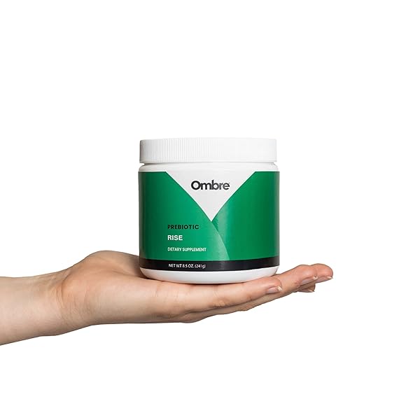 OMBRE RISE PREBIOTIC POWDER FIBER SUPPLEMENT, SUPPORTS DIGESTIVE REGULARITY AND OVERALL WELLNESS, WATER SOLUBLE, FAST-ABSORBING, & GENTLE ON STOMACH, SHELF-STABLE, 8.5-OUNCE TUB, 30 SERVINGS