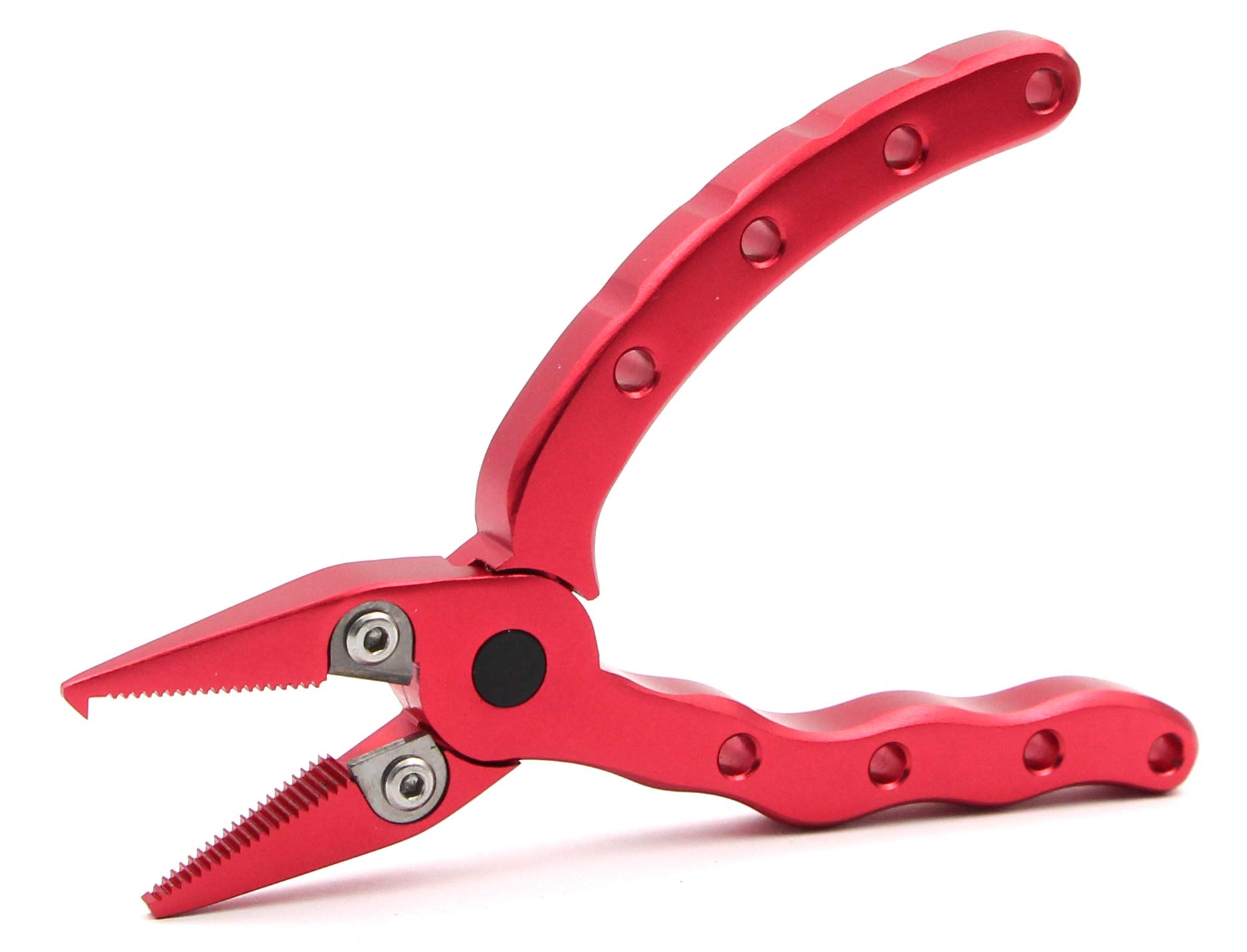 CRAZY SHARK Portable Mini Aluminum Flying Fishing Pliers For Cutting Braid Line Remove Hooks with Sheath and Lanyard 4.5in