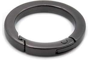 Loosco Metal O Ring for Purse Strap, 4 PCS Spring Rings for Handbag & Keys,Gold (Gunmetal,3/4")