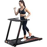 UREVO Foldable Treadmills for Home,Under Desk Electric Treadmill Workout Running Machine,2.5HP Portable Compact Treadmill wit