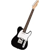 Fender Squier Debut Beginner Telecaster Electric Guitar, Black,Satin Finish | Starter electric guitar, includes free lessons, 2-year warranty, Telecaster body, satin urethane finish, kids and adults