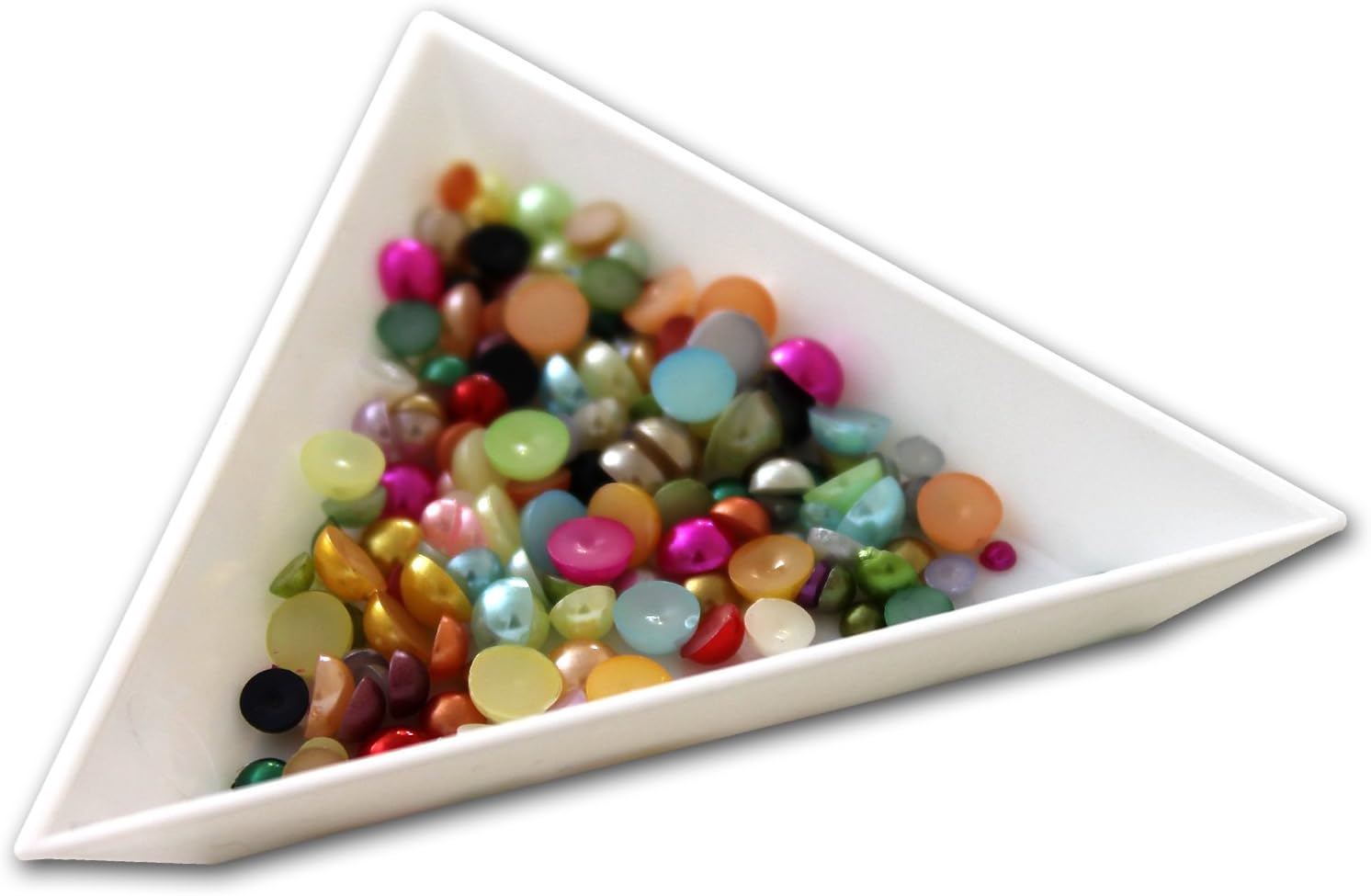 6 x Triangular Sorting Trays for Arts and Crafts Rhinestones Gems Crystals Beads