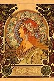 Horoscope Zodiac Sign Astrology Fashion Lady By Alphonse Mucha 12