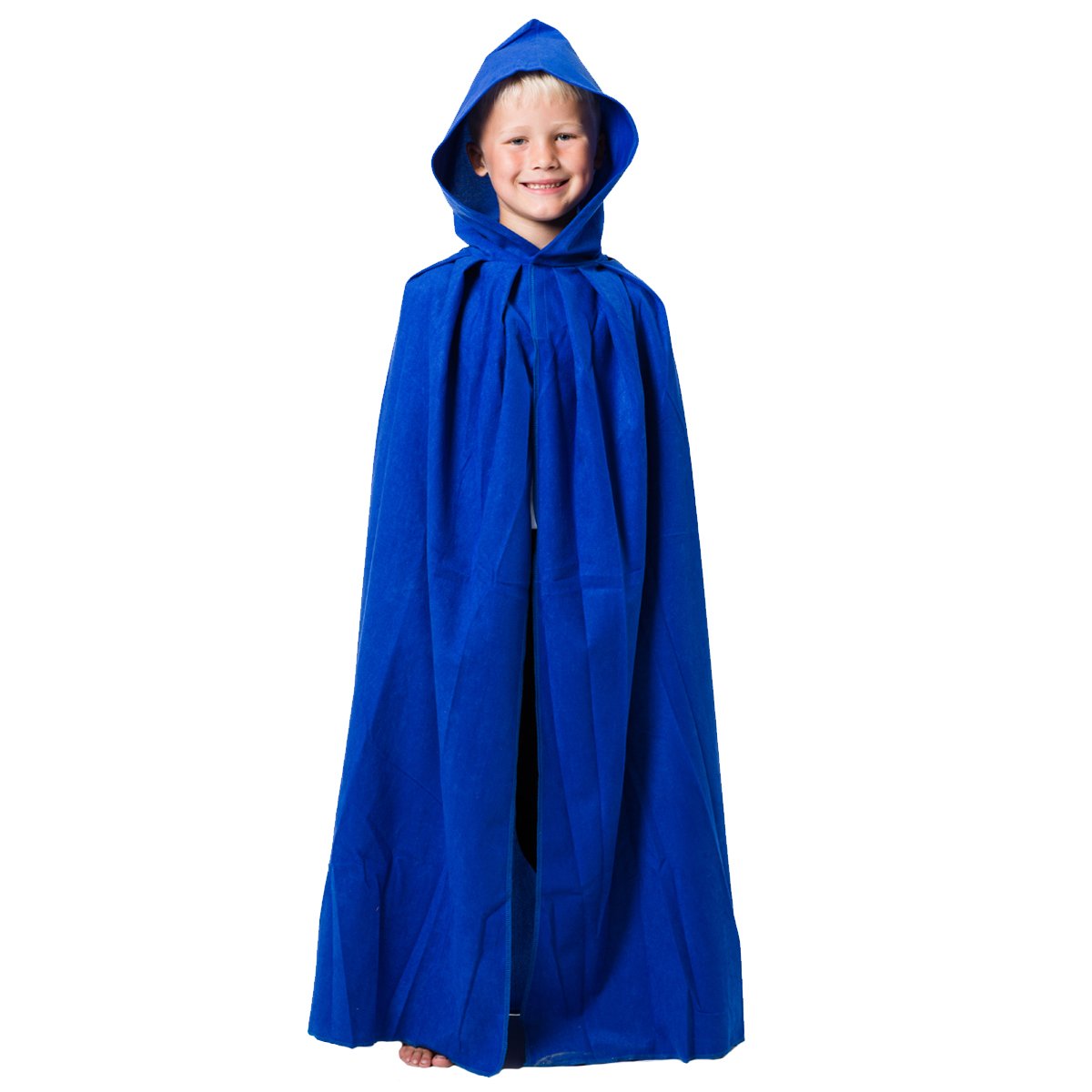 Charlie Crow Blue Cloak or cape with hood for Kids 7-9 years