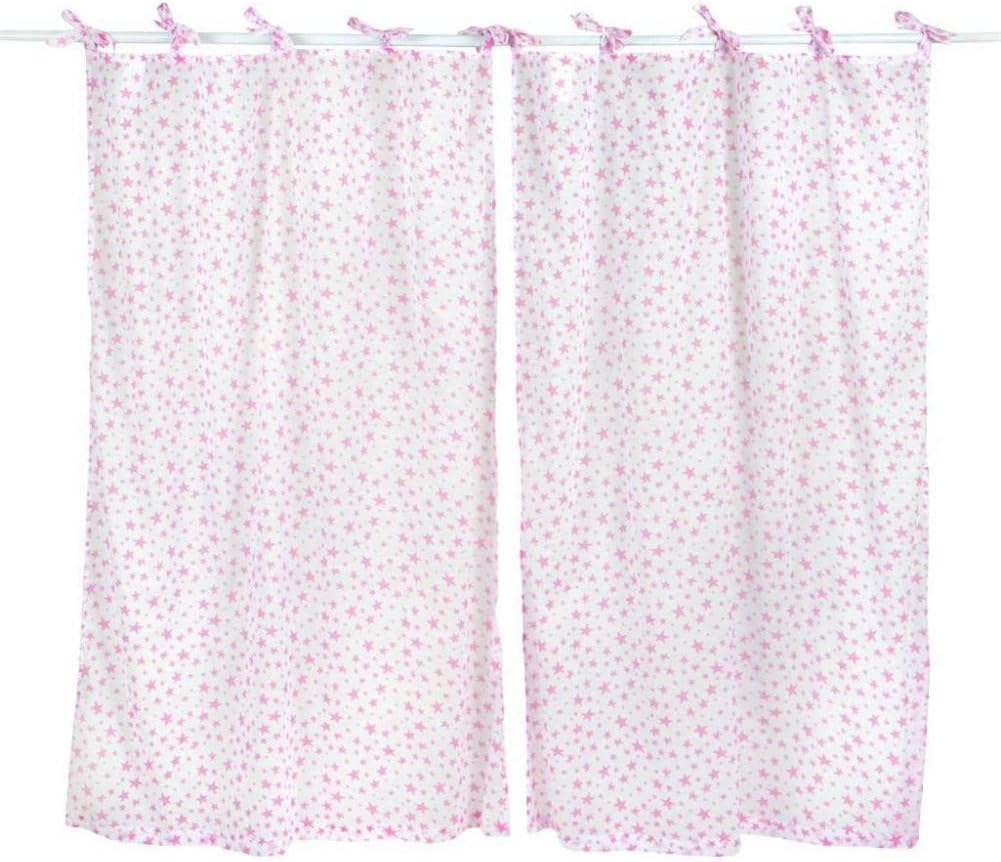 pink star crib bedding