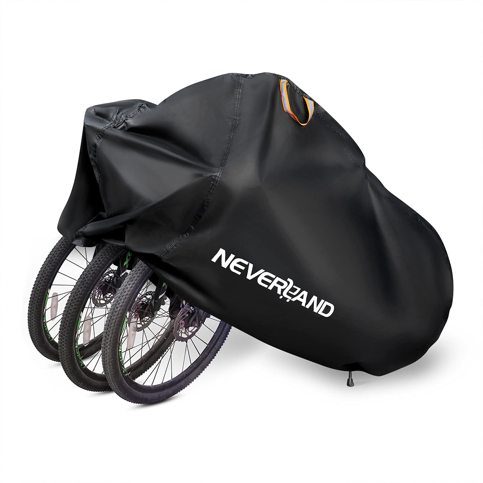 Photo 1 of NEVERLAND Bike Cover Outdoor Waterproof Bicycle Covers Storage for 2 or 3 Bikes with Lock Hole Sun Rain Wind Dust Proof for Mountain Road Exercise Electric Hybrid Cruiser Bike