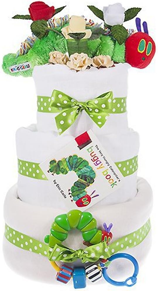 Baby Moi 3 Tier Hungry Caterpillar Nappy Cake