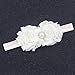 Baby Girl Flower Headband and Hair Accessories - Floral Headpiece with Bows for Newborn and Infant Girls