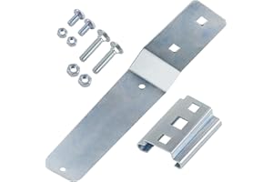 POSFLAG Slow Moving Vehicle Sign Mounting Bracket Kit for Golf Cart, Triangle Warning SMV Sign Mounting Hardware for Golf Cart, Truck, Farm Tractor, Includes 1 Tractor Bracket, 1 Sign Bracket, 4 Bolts