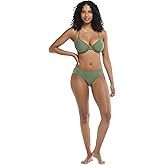 Body Glove Womens Smoothies Nuevo Contempo Solid Full Coverage Bikini Bottom Swimsuit