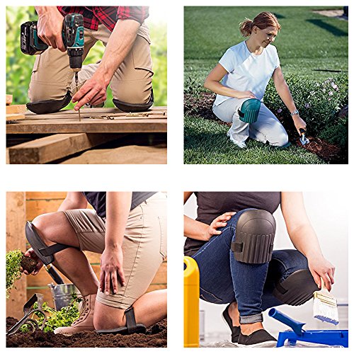 SYOOY Home & Gardening Knee Pads Waterproof EVA Foam Cushion with Adjustable Magic Sticker Straps for Cleaning Gardening Working