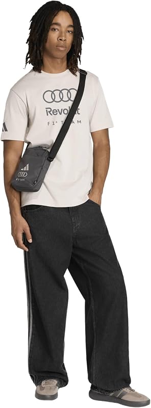 Camisola Masculina Audi Revolut Formula One Team Team com Estampado DNA, Pérola de Giz, XL