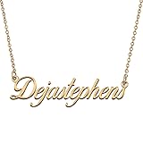 HUAN XUN Customized Custom Simple Any Name Necklace