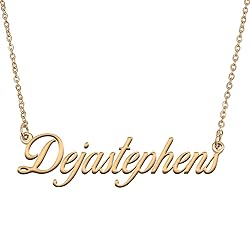 HUAN XUN Customized Custom Simple Any Name Necklace