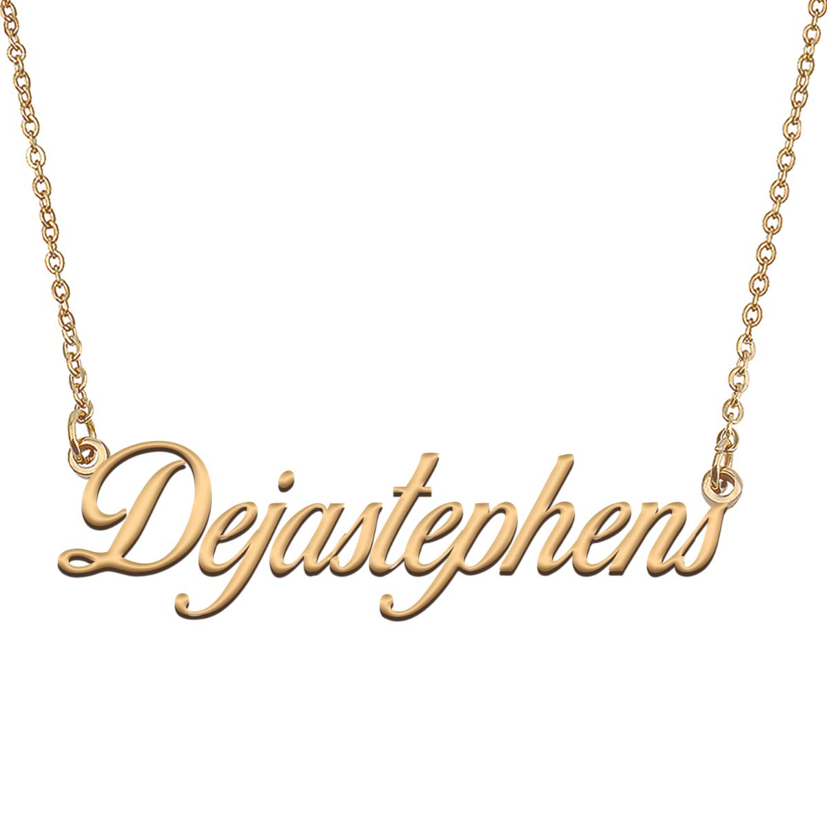 HUAN XUN Customized Custom Simple Any Name Necklace