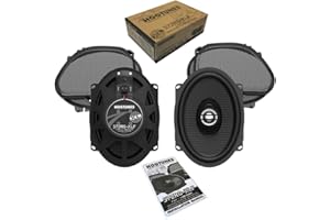 Hogtunes 572RG-XLF High Performance XL Series 5"x 7" Front Speakers with Grills (2 Pack), Fits 1998-2013 Harley-Davidson Road