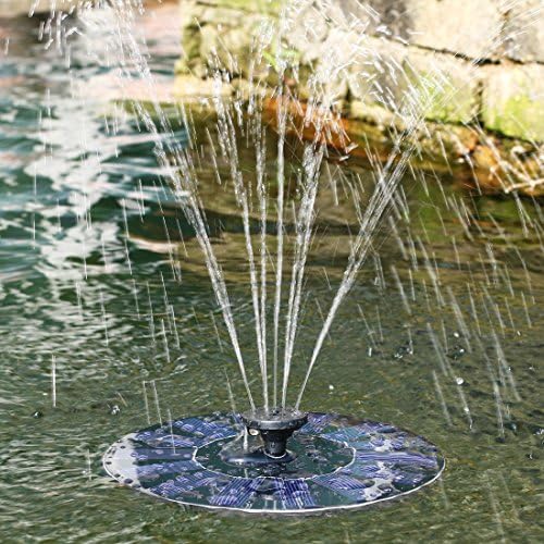 Awon YM250us - Solar Power Water Pumps Fountain, Water Floating Fountain Pump Kit for Bird Bath, Fish Tank, Pond, Garden and Patio Decoration