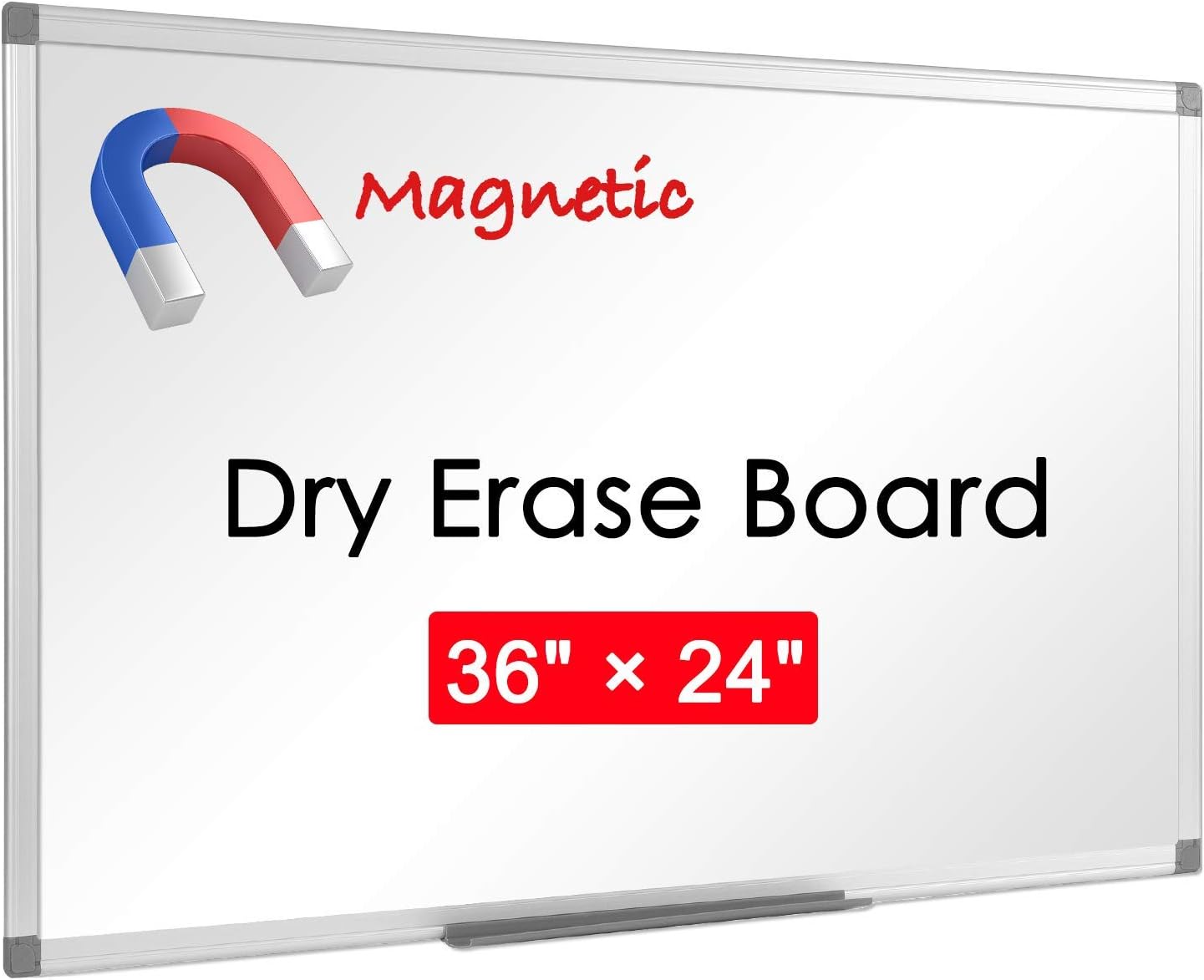 36" x 24", Aluminum Alloy Frame, Honeycomb Core, Magnetic Dry Erase Board, White Board, Magnetic Whiteboard, Whiteboard, Magnetic White Board, White Boards for Wall, Large Whiteboard, 1 Pack : Office Products