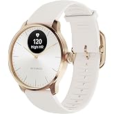 WITHINGS Scanwatch Light - Smart Watch, Heart Rate, Fitness, RG White | Fitness tracker, cycle tracker, sleep monitoring, hybrid smart watch, Bluetooth, iOS &amp; Android